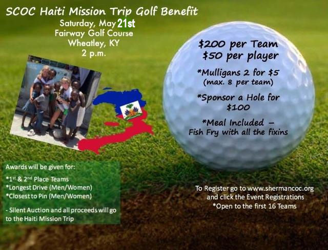 Haiti golf benefit date change